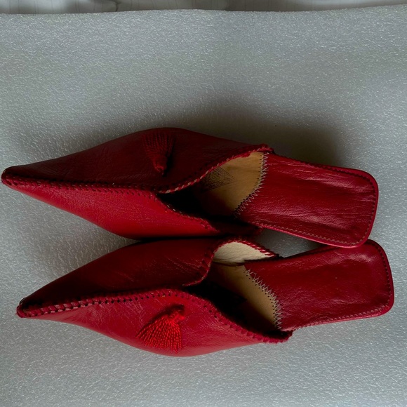 Red Leather Shoes - Picture 5 of 9